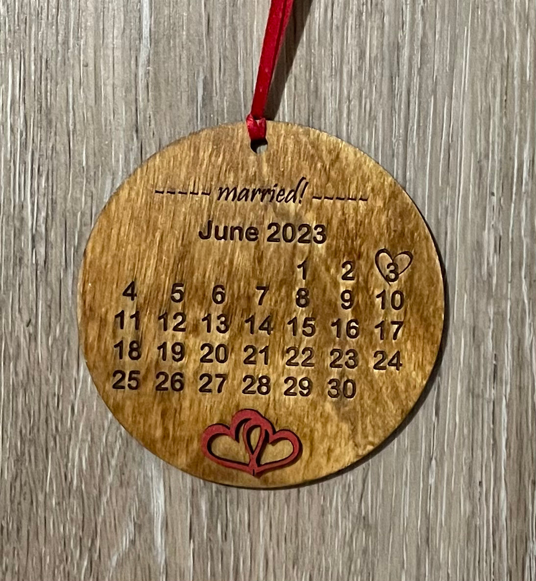 Calendar Ornament (custom)